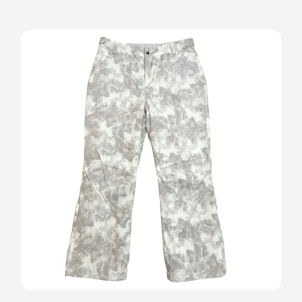 Gerry Weber White and Gray Patterned Garment SNOW Pants XL
